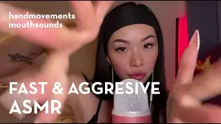 ASMR | FAST AND AGGRESSIVE LAYERED TRIGGERS 🫨 | mouth sounds | hand movements