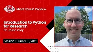 Dr. Jason T. Kiley, Clemson University - Introduction to Python for Research