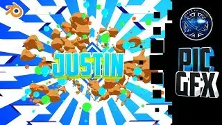 Professional Youtube intro for Justin | Blender | 60FPS
