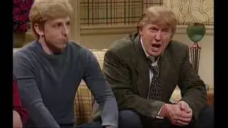 Donald Trump Seth Meyers Hug it out.