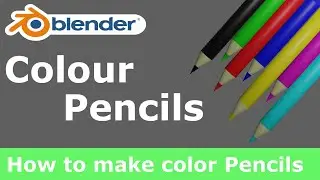 How to Make Colour Pencil In Blender | Colour Pencils | Low Poly Pencil Game Asset | Yoo The Best |