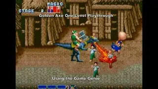 Golden Axe One Level Playthrough using the Megadrive's Game Genie :D #Megadrive #Sega