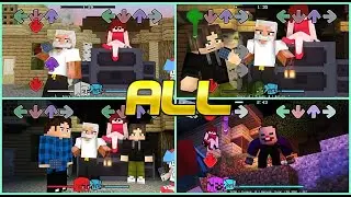 Friday Night Funkin vs ALL Portal Guest Minecraft FULL WEEK + CUTSCENE (MOD HARD)