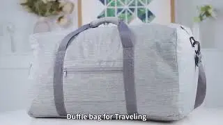 Travel Duffle Bag for Men, 65L Foldable Travel Duffel Bag with Shoes Compartment Overnig