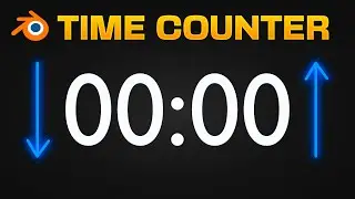 How to Make a TIME COUNTER in Blender - Geometry Nodes