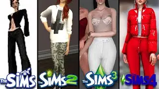 COMPARING SIMS CUSTOM CONTENT | Sims 1 vs. Sims 2 vs. Sims 3 vs. Sims 4