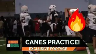 RAW FOOTAGE! Miami Hurricanes Spring Practice #1 | CanesInSight Exclusive