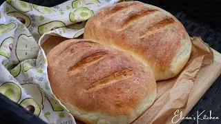 ДОМАШЕН СЕЛСКИ ХЛЯБ/HOMEMADE BREAD RECIPE