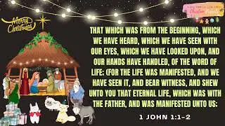 1 John 1:1-2 Christmas Bible Verse || Bible Verse || Christian Projects