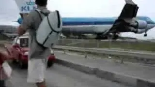 Airplane Landing On The Beach