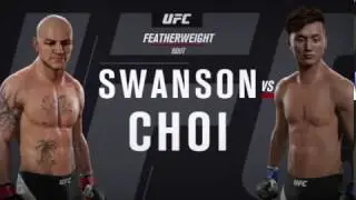 Cub Swanson vs DooH0 Choi EA SPORTS UFC 2  GAMEPLAY ranked championship mode