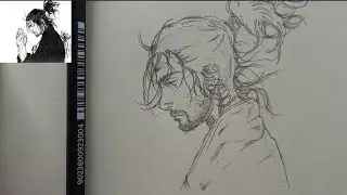 Dibujando a Musashi (Vagabond) - Paso a Paso 1/2