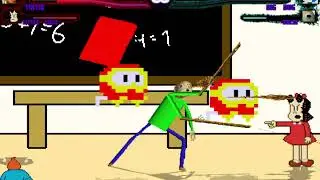 Mugen Request Tintin & Little lulu vs Dig dug & Baldi