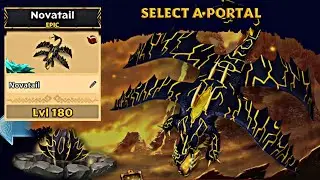 NEW EPIC NOVATAIL MAX LEVEL 180 TITAN MODE - Dragons: Rise of Berk