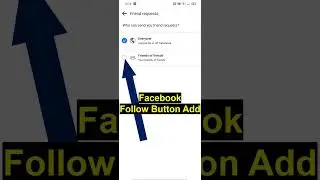 Facebook Follow Button On Profile✅