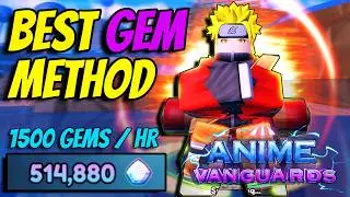 *FASTEST* Gem Method In Anime Vanguards Release.. 1500 Gems / Hour