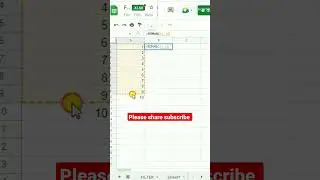 Sequence and Roman No. formula in Excel #exceltricks #usa #viralshots #ytshorts #shorts