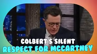 Unforgettable Silence: Stephen Colbert's Respectful Interview with Paul McCartney