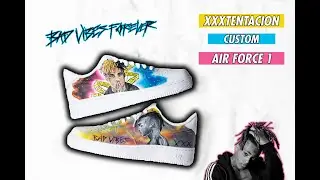 CUSTOM XXXTENTACION AIR FORCE 1'S