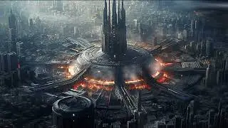 Futuristic Cyber City from Earth AD 4000. Sci-Fi Ambiance for Sleep, Study, Relaxation