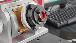Fiber Laser Marking Machine with Rotary Device to Mark the Inside of a Ring #whatislaser