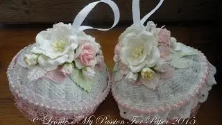 Shabby Chic Christmas Ornaments Tutorial ~ Lavish Laces DTP