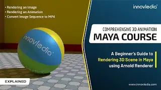 Maya Course | How to Render Your Scenes and Animation in Maya and Arnold Renderer | Convert into MP4