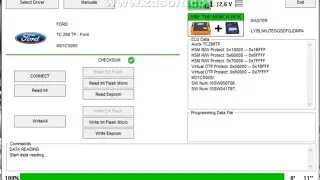 Ford Transit Connect 1.5 tdci 2020  MD1CS005 bench mode by Foxflash KT200 Adblue DPF off