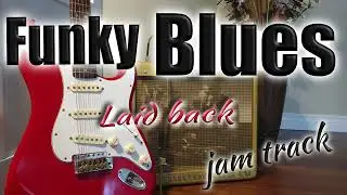 funky laid back blues jam track