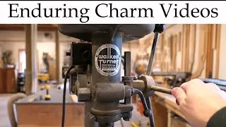 Antique Walker-Turner Drill Press Dismantled And Repaired