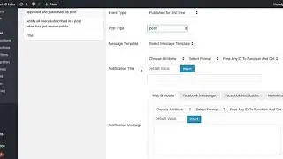 How to publish auto events for certain categories