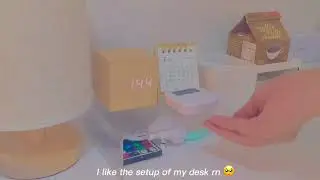 decorating + re-organizing my desk ⛅️ (minimalist & aesthetic)