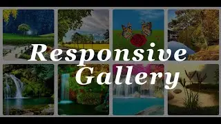 Responsive Image Gallery in Html, Css & Javascript | Modern responsive image gallery with Html Css.