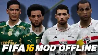 FIFA 16 MOBILE OFFLINE MOD MAIS COMPLETO DE TODOS COM BRASILEIRÃO ATUALIZADO