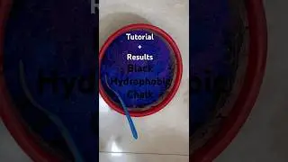 Black Hydrophobic Chalk l Tutorial + Results l Riddhima_asmr