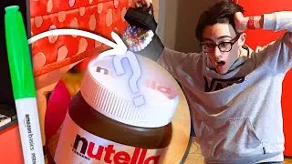 CUSTOMIZING My GIANT NUTELLA! (with alcohol markers)