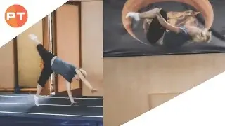Обучение: рондат + заднее сальто (Parkour Tricks)