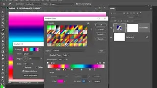 تموج الألوان gradients على برنامج الفوتوشوب photoshop CS6