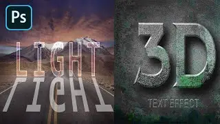 Lighting Text Effect  &  3D Text Effect in M M photoshop tutorials....