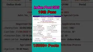 Indian Post New vacancy 2023 || Post office New vacancy 2023 || GDS , BPM,ABPM 