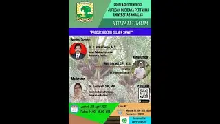 Kuliah Umum - Produksi Benih Kelapa Sawit (9 April 2021)