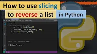 How to use slicing to reverse a list in Python