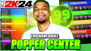 THE BEST POP CENTER BUILD NBA2K24 ~ best ALL AROUND SHOOTING BIG ON NBA2K24