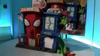Habro Marvel Spider-Man Adventures Demo at NY Toy Fair 2012 - zooLert