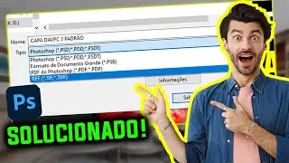 Como Corrigir o Erro (Salvar Como) Arquivo Png e Jpg no Photoshop | Solução em 1 Minuto