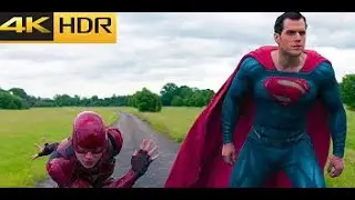 Race Flash vs Superman   JUSTICE LEGUE 4k HDR