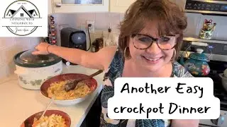 Easy Crockpot dinner, budget friendly recipe for a family,  Campbell's cookbook, Sunday series
