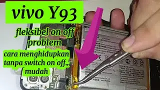 cara menghidupkan vivo Y93 switch on off rusak mudah/switch on off  problem