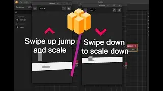 BUILDBOX 3 tutorial : Swipe up and swipe down with scale animation
