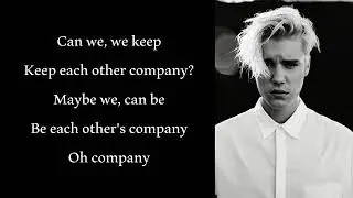 Justin  Bieber -Company (lyrics)